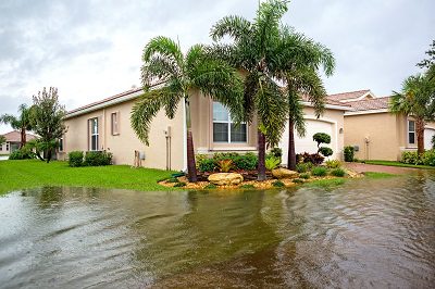 flood filled town in florida